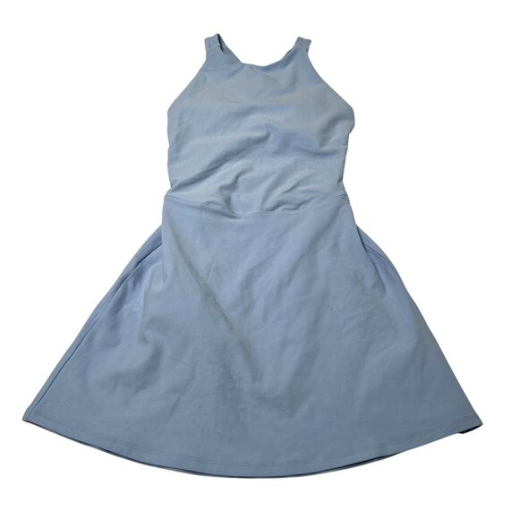 ALO Yoga Alosoft Backspin Dress in Seashell Blue - Picture 1 of 7